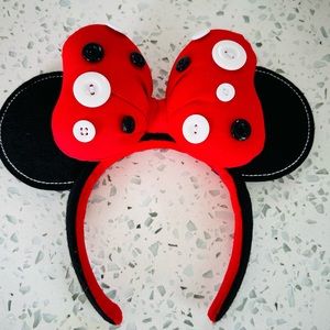 Disney Minnie Ear Headband-Minni Mouse button bow